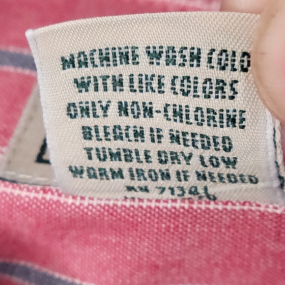 LL Bean Button Down Shirt Large Tall - Picture 4 of 12